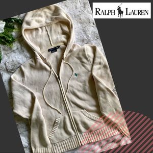 RALPH LAUREN HOODED FULL-ZIP SWEATER JACKET
